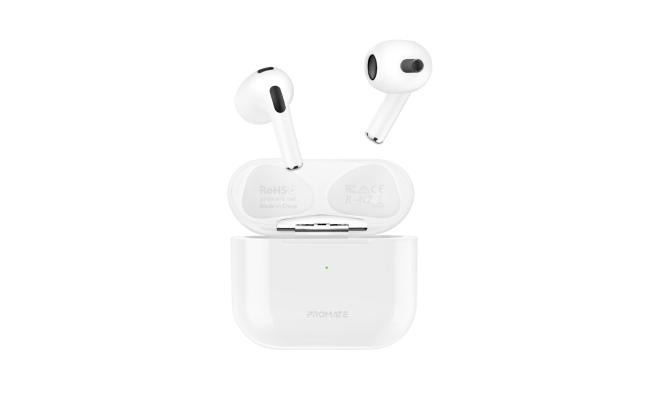 Promate FreePods-2 True Wireless Earbuds In-Ear, 25H Playback Time, Intelligent Touch Controls